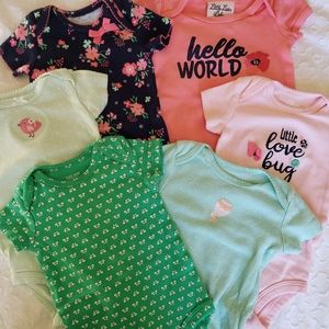 2/$20 Six 3M Short Sleeve Onesies